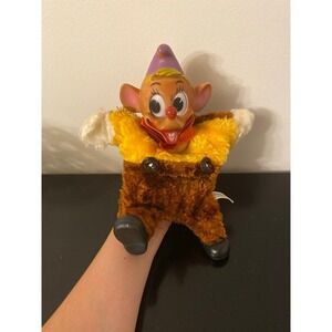 Vintage 1950s Disney Gund‎ Jaq Mouse of Cinderella Hand Puppet